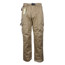 Casual Khaki Men Side Pockets Trousers For Workers